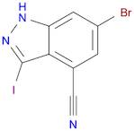 1H-Indazole-4-carbonitrile, 6-bromo-3-iodo-