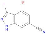 1H-Indazole-6-carbonitrile, 4-bromo-3-iodo-