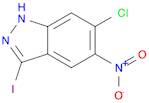 1H-Indazole, 6-chloro-3-iodo-5-nitro-