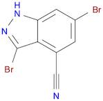 1H-Indazole-4-carbonitrile, 3,6-dibromo-