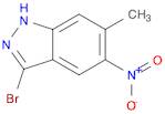 1H-Indazole, 3-bromo-6-methyl-5-nitro-