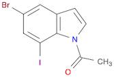 Ethanone, 1-(5-bromo-7-iodo-1H-indol-1-yl)-
