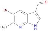 1H-Pyrrolo[2,3-b]pyridine-3-carboxaldehyde, 5-bromo-6-methyl-