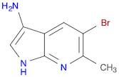 1H-Pyrrolo[2,3-b]pyridin-3-amine, 5-bromo-6-methyl-