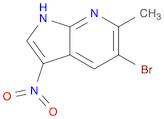 1H-Pyrrolo[2,3-b]pyridine, 5-bromo-6-methyl-3-nitro-