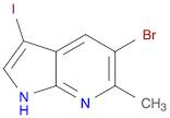 1H-Pyrrolo[2,3-b]pyridine, 5-bromo-3-iodo-6-methyl-