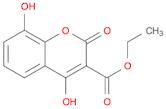 2H-1-Benzopyran-3-carboxylic acid, 4,8-dihydroxy-2-oxo-, ethyl ester