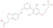 3-Benzofuranacetic acid, 6-[[2',6'-dimethyl-4'-[3-(methylsulfonyl)propoxy][1,1'-biphenyl]-3-yl]methoxy]-2,3-dihydro-, (3S)-