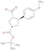 1,3-Pyrrolidinedicarboxylic acid, 4-(4-methoxyphenyl)-, 1-(1,1-dimethylethyl) ester, (3R,4S)-rel-