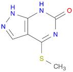 6H-Pyrazolo[3,4-d]pyrimidin-6-one, 1,5-dihydro-4-(methylthio)-