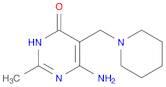4(3H)-Pyrimidinone, 6-amino-2-methyl-5-(1-piperidinylmethyl)-