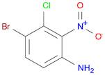 Benzenamine, 4-bromo-3-chloro-2-nitro-