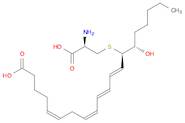 5,8,10,12-Eicosatetraenoic acid, 14-[[(2R)-2-amino-2-carboxyethyl]thio]-15-hydroxy-, (5Z,8Z,10E,12…