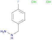 Hydrazine, [(4-fluorophenyl)methyl]-, hydrochloride (1:2)