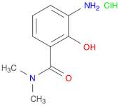 Benzamide, 3-amino-2-hydroxy-N,N-dimethyl-, hydrochloride (1:1)