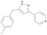 Pyridine, 4-[5-[(4-fluorophenyl)methyl]-1H-pyrazol-3-yl]-