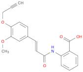 Benzoic acid, 2-[[(2E)-3-[3-methoxy-4-(2-propyn-1-yloxy)phenyl]-1-oxo-2-propen-1-yl]amino]-