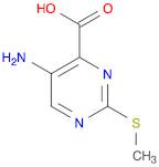 4-Pyrimidinecarboxylic acid, 5-amino-2-(methylthio)-
