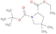 1,2-Pyrrolidinedicarboxylic acid, 4,4-dimethyl-, 1-(1,1-dimethylethyl) 2-ethyl ester, (2S)-