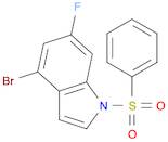 1H-Indole, 4-bromo-6-fluoro-1-(phenylsulfonyl)-