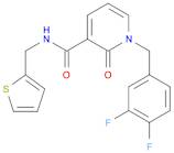 3-PyridinecarboxaMide, 1-[(3,4-difluorophenyl)Methyl]-1,2-dihydro-2-oxo-N-(2-thienylMethyl)-