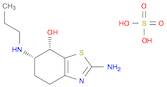 7-Benzothiazolol, 2-amino-4,5,6,7-tetrahydro-6-(propylamino)-, (6S,7S)-, sulfate (1:1)