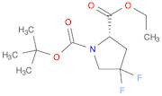 1,2-Pyrrolidinedicarboxylic acid, 4,4-difluoro-, 1-(1,1-dimethylethyl) 2-ethyl ester, (2S)-