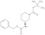 1-Piperidinecarboxylic acid, 3-[[(phenylmethoxy)carbonyl]amino]-, 1,1-dimethylethyl ester, (3S)-