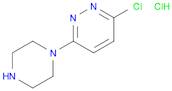 Pyridazine, 3-chloro-6-(1-piperazinyl)-, hydrochloride (1:1)
