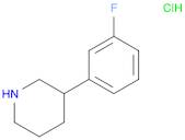 Piperidine, 3-(3-fluorophenyl)-, hydrochloride (1:1)
