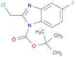1H-Benzimidazole-1-carboxylic acid, 2-(chloromethyl)-5-fluoro-, 1,1-dimethylethyl ester
