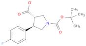 1,3-Pyrrolidinedicarboxylic acid, 4-(4-fluorophenyl)-, 1-(1,1-dimethylethyl) ester, (3S,4R)-