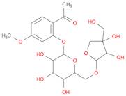 Ethanone, 1-[2-[(6-O-D-apio-β-D-furanosyl-β-D-glucopyranosyl)oxy]-4-methoxyphenyl]-