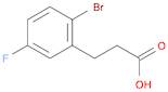 Benzenepropanoic acid, 2-bromo-5-fluoro-
