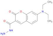 2H-1-Benzopyran-3-carboxylic acid, 7-(diethylamino)-2-oxo-, hydrazide