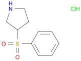 Pyrrolidine, 3-(phenylsulfonyl)-, hydrochloride (1:1)