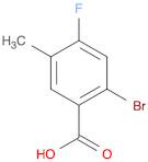 Benzoic acid, 2-bromo-4-fluoro-5-methyl-