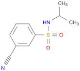 Benzenesulfonamide, 3-cyano-N-(1-methylethyl)-