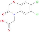 4H-1,4-Benzoxazine-4-acetic acid, 6,7-dichloro-2,3-dihydro-3-oxo-
