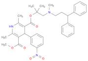 3,5-Pyridinedicarboxylic acid, 1,4-dihydro-2,6-dimethyl-4-(3-nitrophenyl)-, 3-[2-[(3,3-diphenylpropyl)methylamino]-1,1-dimethylethyl] 5-methyl ester
