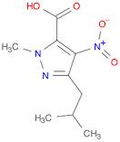 1H-Pyrazole-5-carboxylic acid, 1-methyl-3-(2-methylpropyl)-4-nitro-
