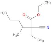 Hexanoic acid, 2-cyano-2-ethyl-3-methyl-, ethyl ester