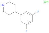 Piperidine, 4-(3,5-difluorophenyl)-, hydrochloride (1:1)