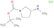 1-Pyrrolidinecarboxylic acid, 3-(methylamino)-, 1,1-dimethylethyl ester, hydrochloride (1:1), (3R)-