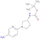 Carbamic acid, N-[(3R)-1-(5-amino-2-pyridinyl)-3-pyrrolidinyl]-, 1,1-dimethylethyl ester
