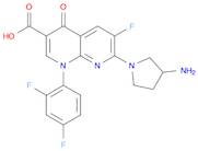 1,8-Naphthyridine-3-carboxylic acid, 7-(3-amino-1-pyrrolidinyl)-1-(2,4-difluorophenyl)-6-fluoro-1,4-dihydro-4-oxo-
