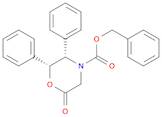 4-Morpholinecarboxylic acid, 6-oxo-2,3-diphenyl-, phenylmethyl ester, (2R,3S)-