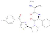 Propanamide, N-[(1S)-1-cyclohexyl-2-[(2S)-2-[4-(4-fluorobenzoyl)-2-thiazolyl]-1-pyrrolidinyl]-2-oxoethyl]-2-(methylamino)-, (2S)-