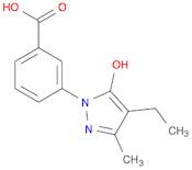 Benzoic acid, 3-(4-ethyl-5-hydroxy-3-methyl-1H-pyrazol-1-yl)-