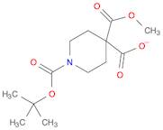 1,4,4-Piperidinetricarboxylic acid, 1-(1,1-dimethylethyl) 4-methyl ester